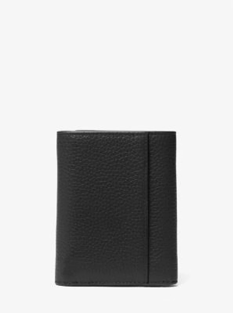 Hudson Pebbled Leather Tri-Fold Wallet