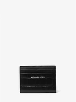 Hudson Crocodile Embossed Leather Bifold Wallet