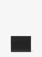 Varick Leather Tall Card Case