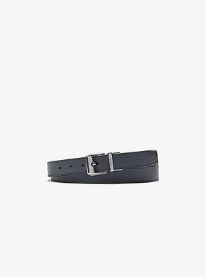 Cinturón reversible de piel