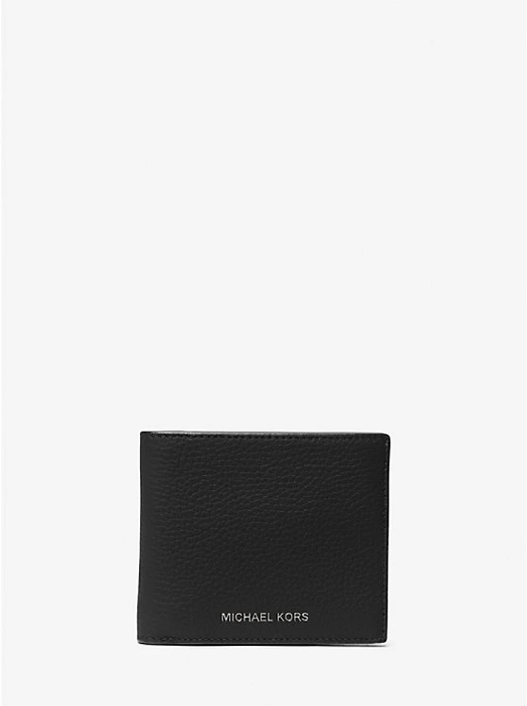 Hudson Pebbled Leather Billfold Wallet