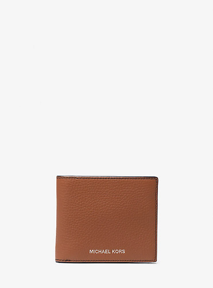 Hudson Pebbled Leather Billfold Wallet