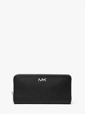 Varick Leather Zip-Around Wallet