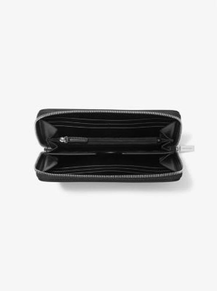 Varick Leather Zip-Around Wallet