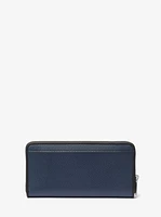 Varick Leather Zip-Around Wallet