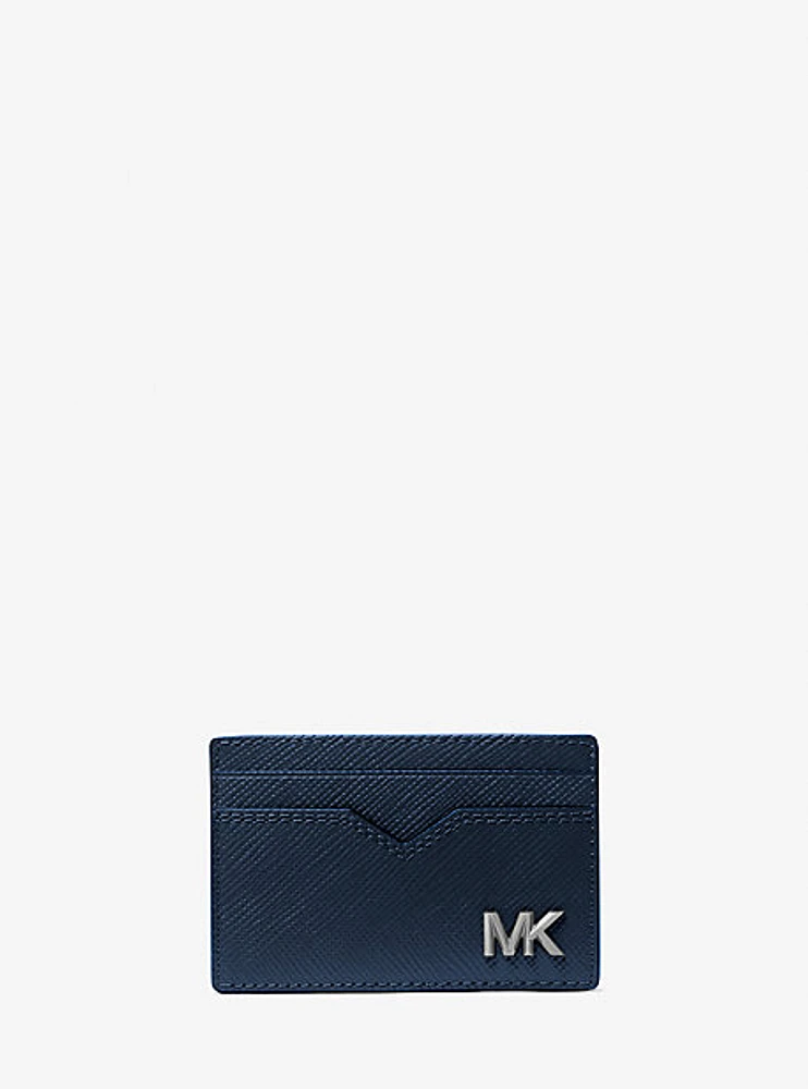 Edison Scratch-Resistant Crossgrain Leather Card Case
