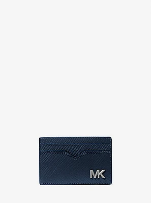 Edison Scratch-Resistant Crossgrain Leather Card Case