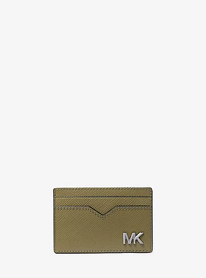 Edison Scratch-Resistant Crossgrain Leather Card Case