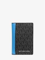 Tarjetero Hudson tipo folio con logotipo exclusivo