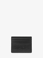 Hudson Embossed Pebbled Leather Tall Card Case
