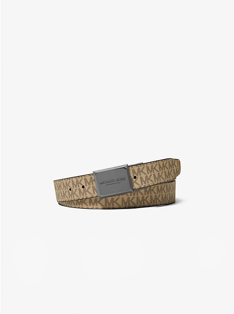 Reversible Logo and Leather Belt