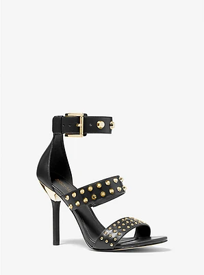 Amal Astor Stud Leather Sandal