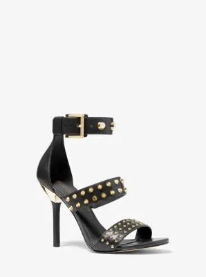 Amal Astor Stud Leather Sandal