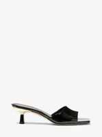 Amal Patent Leather Kitten Sandal