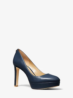 Chantal Leather Platform Pump