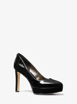 Chantal Faux Patent Leather Platform Pump