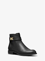 Jilly Faux Pebbled Leather Ankle Boot