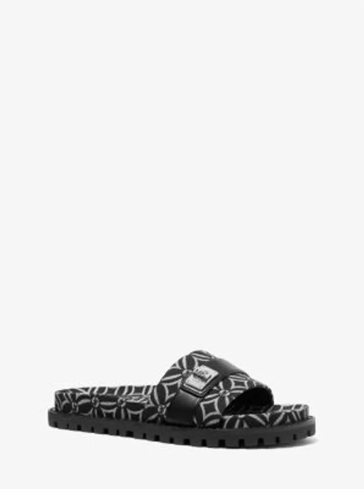 Padma Logo Jacquard Slide Sandal