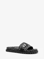 Padma Logo Jacquard Slide Sandal