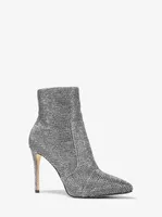 Rue Embellished Glitter Chain-Mesh Boot