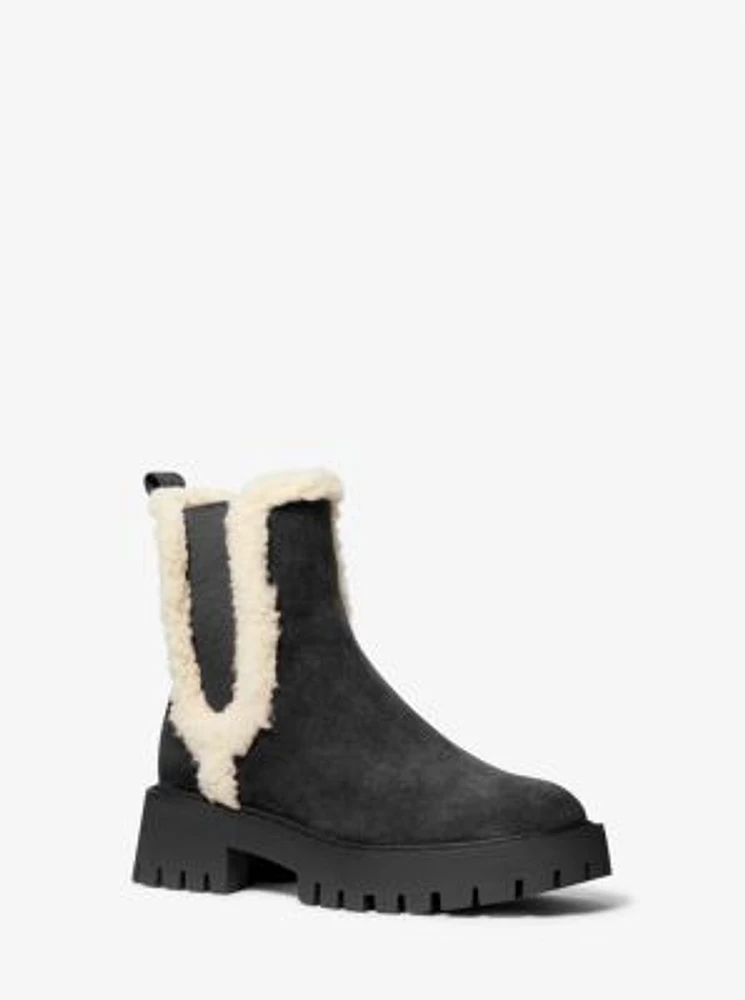 Asher Suede and Faux Shearling Boot