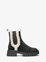 Asher Suede and Faux Shearling Boot