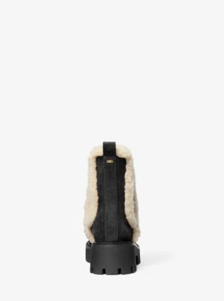 Asher Suede and Faux Shearling Boot