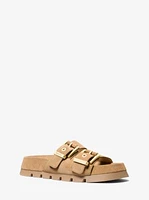 Colby Suede Flat Sandal