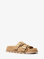 Colby Suede Flat Sandal