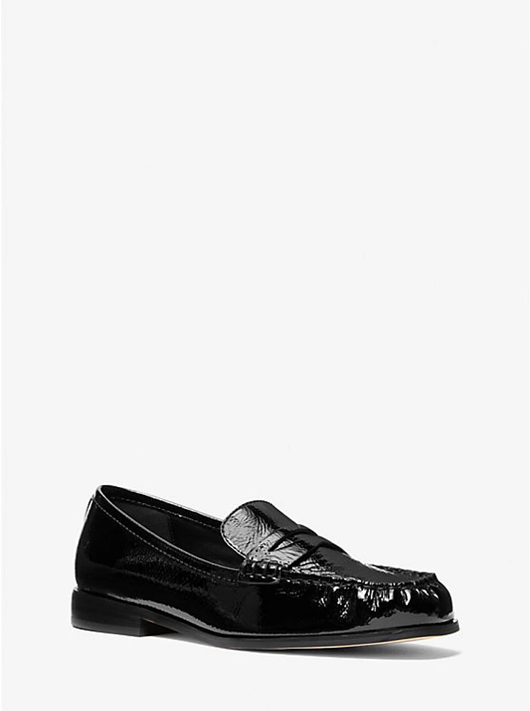 Carlson Crackled Patent Leather Loafer