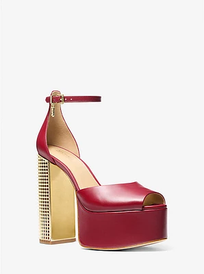 Maxine Leather Platform Sandal