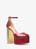 Maxine Leather Platform Sandal