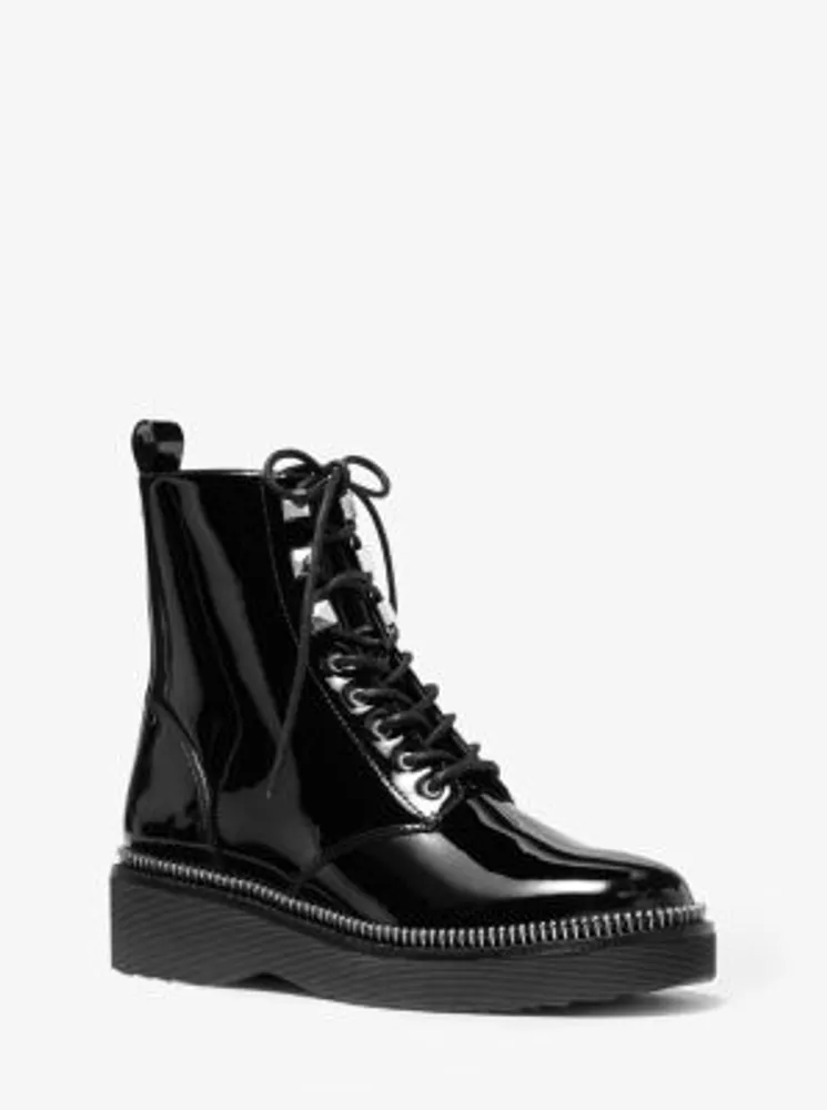 Haskell Patent Leather Combat Boot