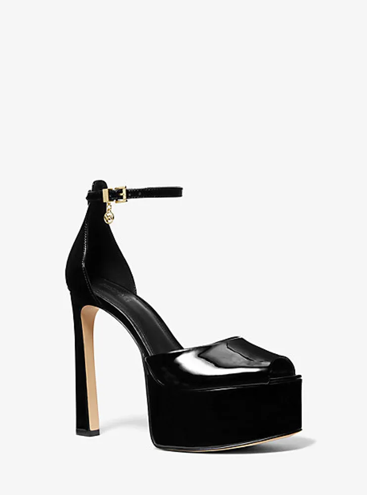 Michael Kors Chantal Leather Platform Pumps