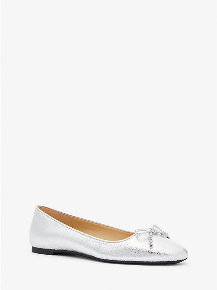 Nori Flex Metallic Leather Ballet Flat