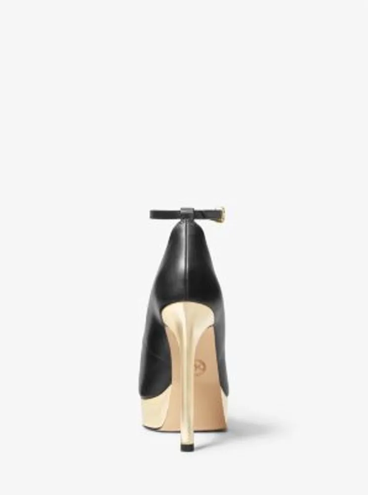 Xenia Leather Platform Pump