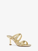 Corrine Metallic Leather Sandal