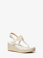 Casey Signature Logo Wedge Sandal