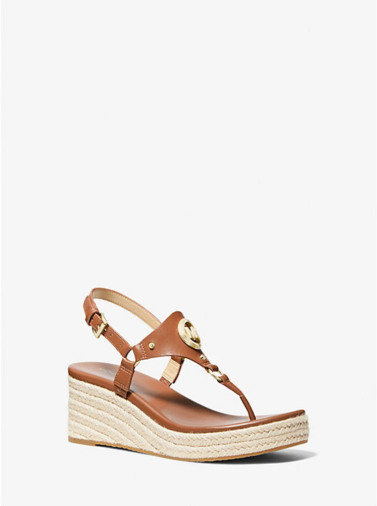 Casey Leather Wedge Sandal