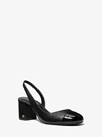 Perla Leather Slingback Pump