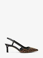 Alora Cheetah Print Calf Hair Slingback Pump