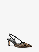 Alora Cheetah Print Calf Hair Slingback Pump