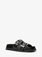 Colby Grommeted Leather Flat Sandal