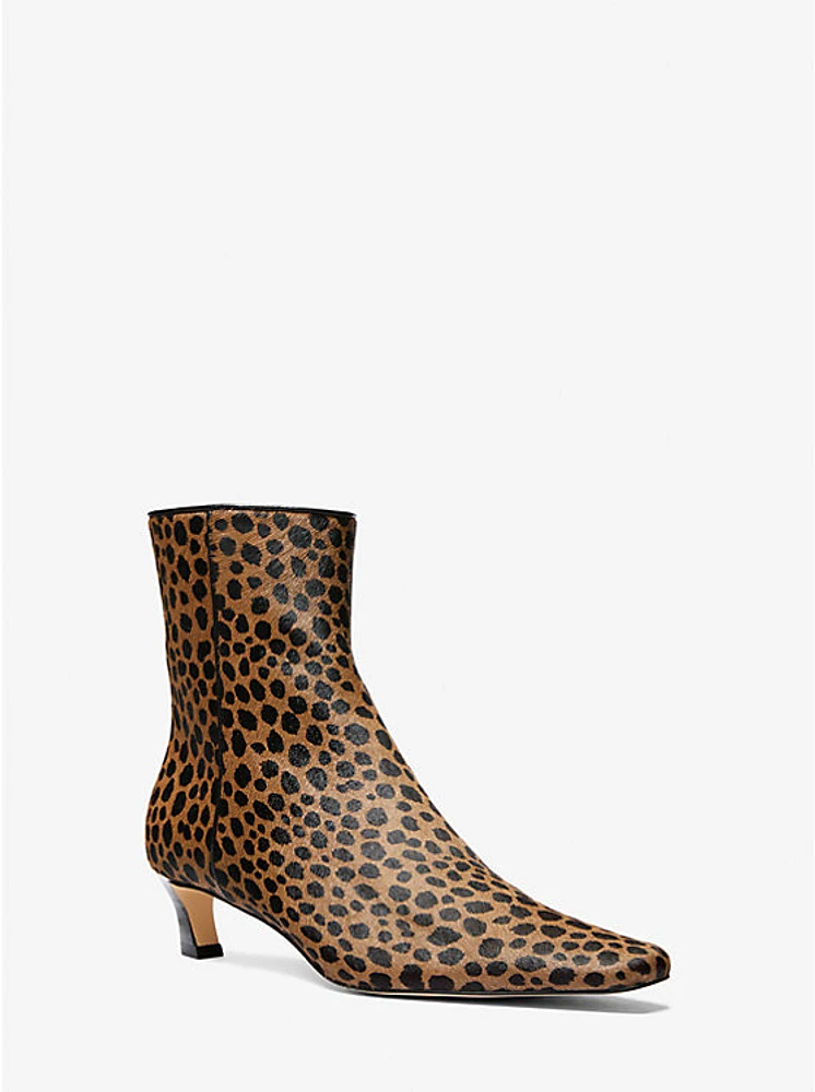 Cosmo Cheetah Print Calf Hair Boot