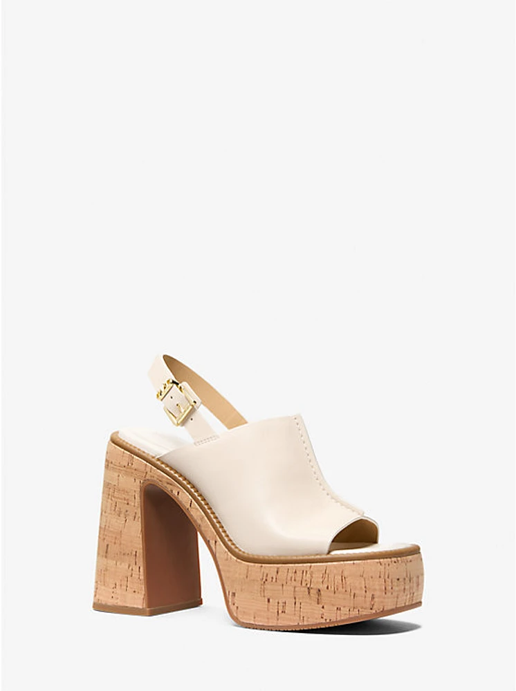 Leia Leather Platform Sandal