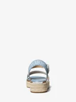 Richie Logo Platform Espadrille Sandal