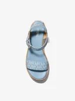 Richie Logo Platform Espadrille Sandal