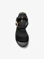 Richie Faux Leather Platform Espadrille Sandal