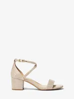 Serena Flex Glitter Chain-Mesh Sandal