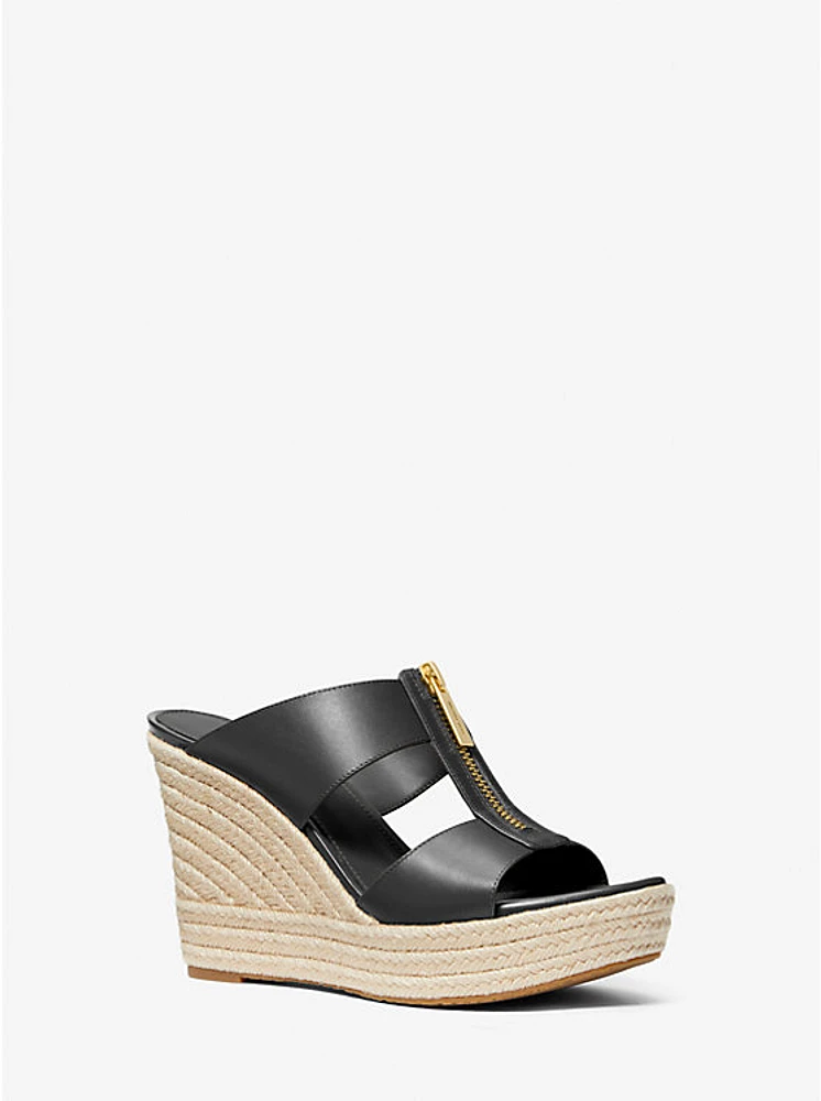 Bradley Leather Wedge Sandal